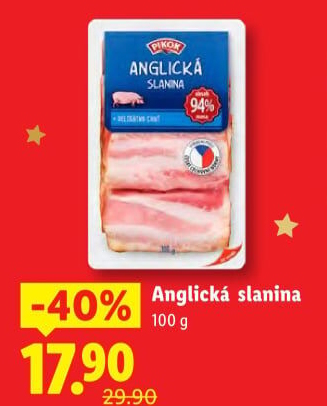 Anglická slanina Pikok