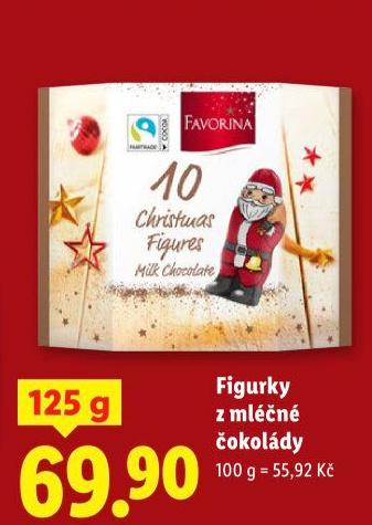 Čokoládové figurky vánočníFavorina