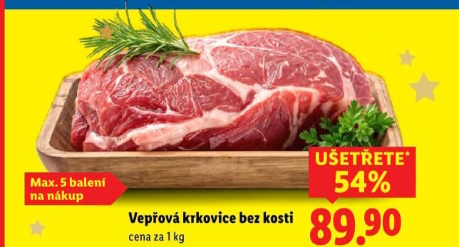 Vepřová krkovice bez kosti