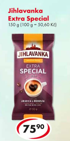 Mletá káva extra speciál Jihlavanka