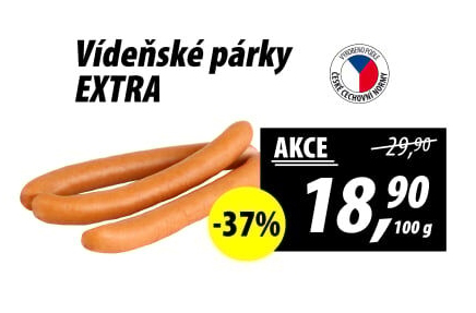Párky vídeňské extra