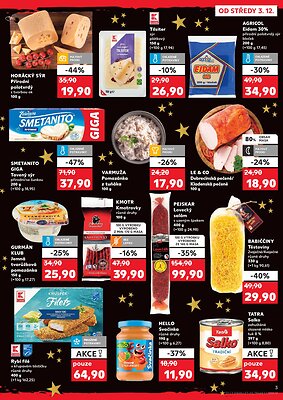 akční leták Kaufland 3.12.2025-9.12.2025