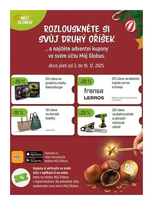 akční leták Globus 3.12.2025-9.12.2025
