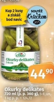 Okurky delikates Efko