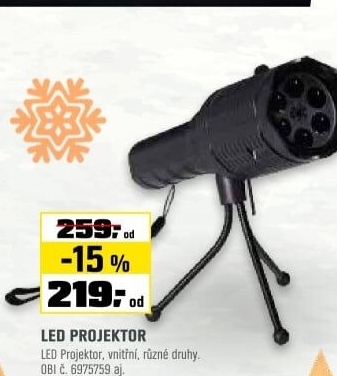 Projektor LEDvnitřní