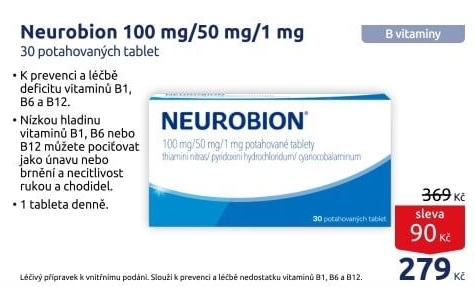 Doplněk stravy tablety Neurobion