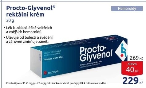 Krém na léčbu hemoroidů Procto-Glyvenol