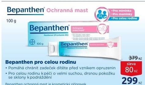 Mast proti opruzeninám Baby Bepanthen