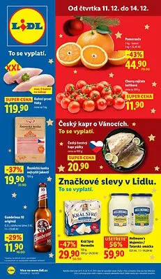 akční leták Lidl 11.12.2025-14.12.2025