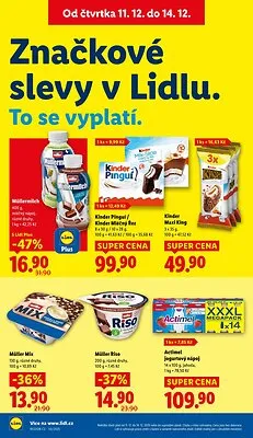 akční leták Lidl 11.12.2025-14.12.2025