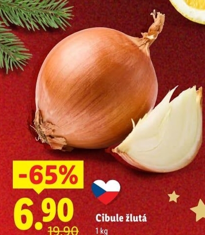 Cibule kuchyňská žlutá