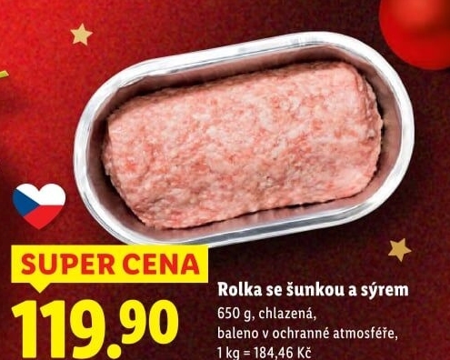 Rolka se šunkou a sýrem