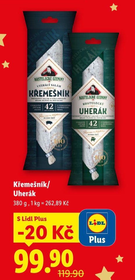 Salám Křemešník kostelecký Kostelecké uzeniny