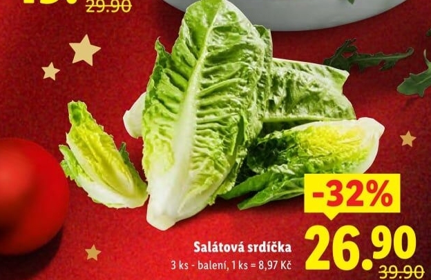 Salátová srdíčka