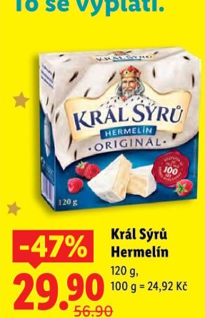 Sýr Hermelín Král sýrů