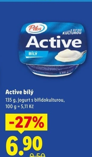 Bílý jogurt Active Pilos