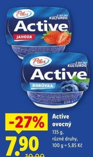 Jogurt Active ochucený Pilos