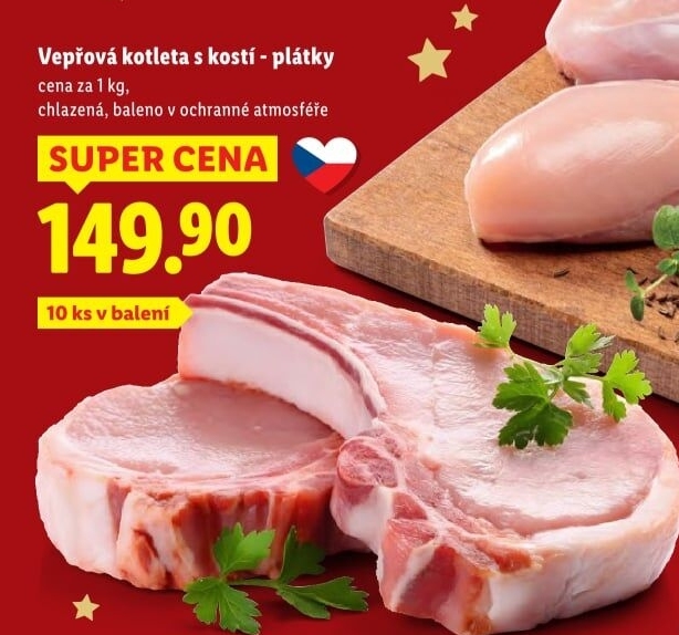 Kotleta vepřová s kostí
