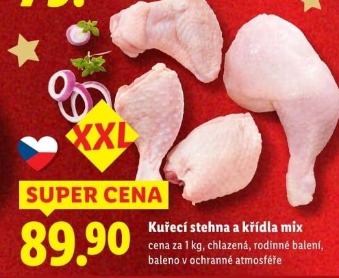 Kuřecí stehna a křídla mix