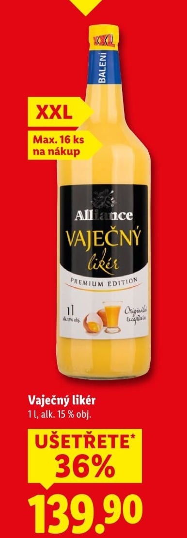 Likér vaječný Alliance
