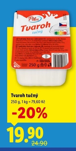 Tvaroh tučný Pilos