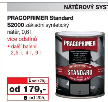Barva na kov Standard Pragoprimer