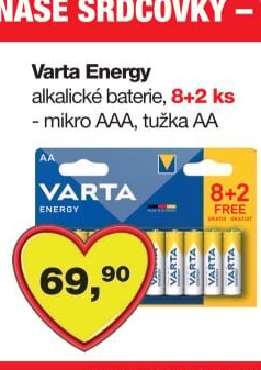 Baterie alkalické Varta