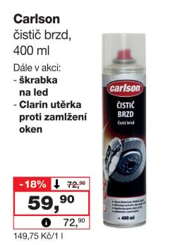 Čistič brzd Carlson