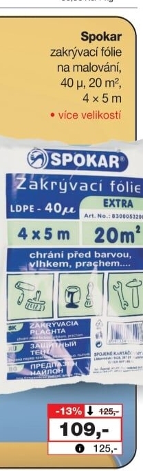 Fólie zakrývací Spokar