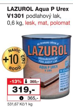 Lazura na dřevo Aqua P Urex Lazurol