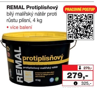 Malířský protiplísňový nátěr Remal