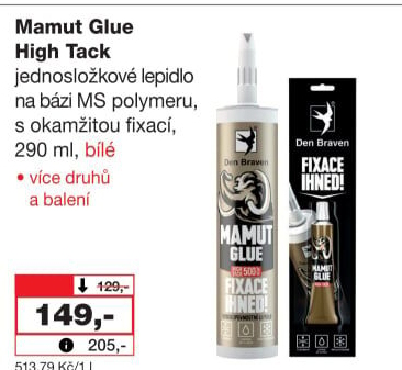 Montážní lepidlo Mamut Glue High Tack Braven