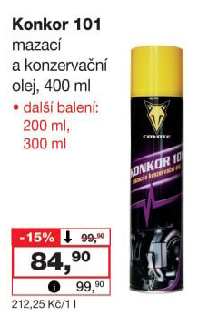 Olej konzervační Konkor Coyote