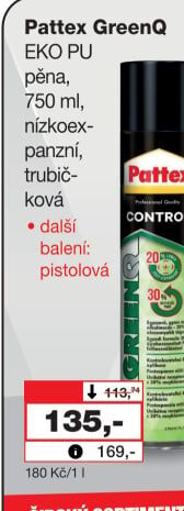Pěna PU GreenQ Pattex