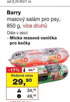 Salám pro psy Barry Chejn
