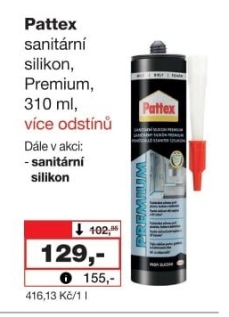 Sanitární silikon Premium Pattex
