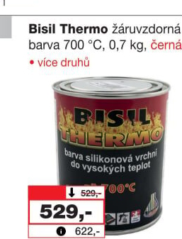Silikonová vrchní barva Thermo Bisil