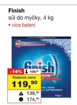 Sůl do myčky Finish
