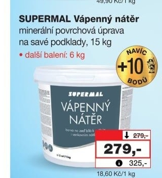 Vápenatý nátěr Supermal