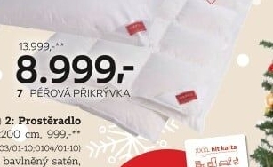 PÉŘOVÁ PŘIKRÝVKA