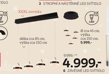 ZÁVĚSNÉ LED SVÍTIDLO