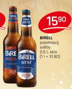 Nealkoholické pivo polotmavé Birell