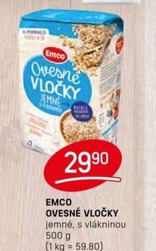 Ovesné vločky Emco