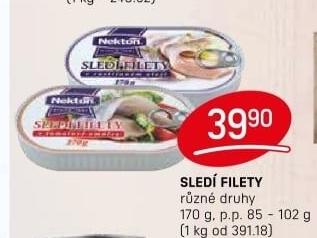 Sleď filety Nekton