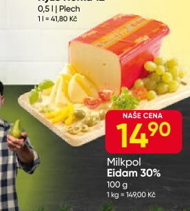 Sýr Eidam 30% Milkpol