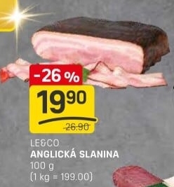 Anglická slanina LE&amp