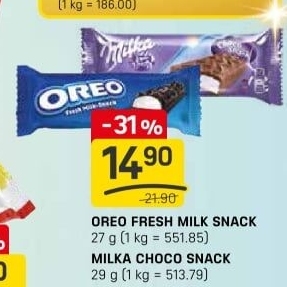 Fresh Milk snack Oreo