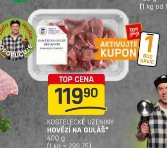 Hovězí maso na guláš Kostelecké uzeniny