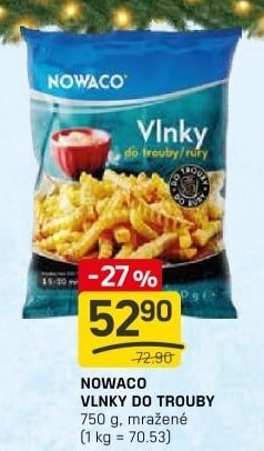 Hranolky vlnky mražené Nowaco