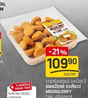 Kuřecí medailonky smaženéVodňanské kuře